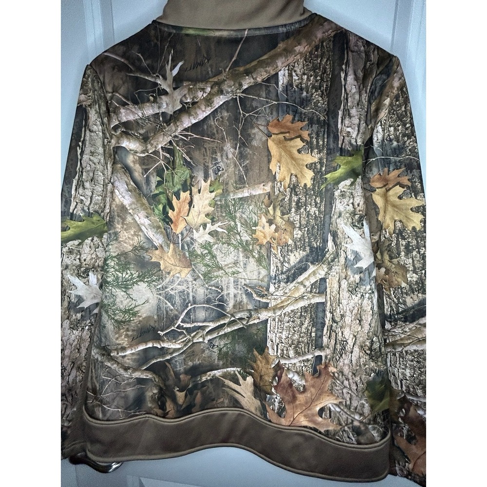 True Timber Camo Hunting Quarter Zip Pullover Sweatshirt Sz Mens Medium - Picture 8 of 8
